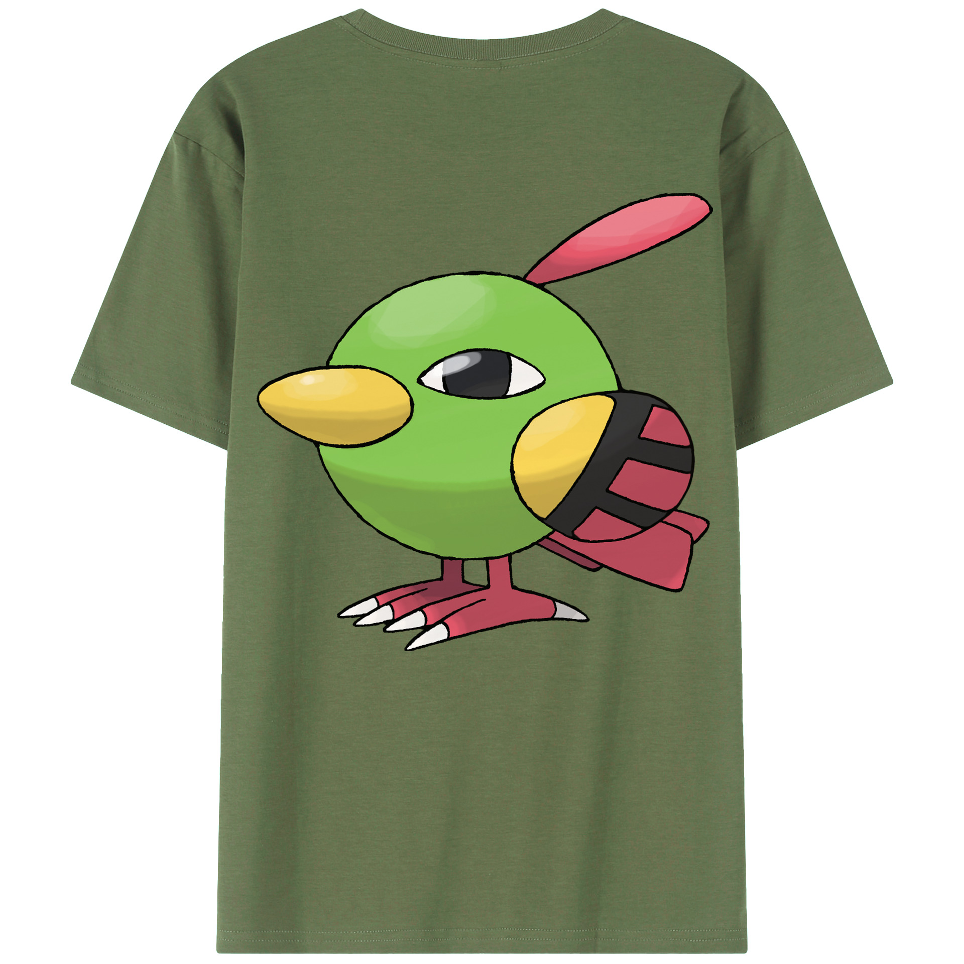 （画像用） ポケットモンスター Pokémon 綿100％ メンズ半袖Tシャツ（バックプリント） 通気性